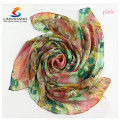 Elegante Frauen Damen Seide Platz Schal Schals Bandanas Satin Kopf Wrap Schal